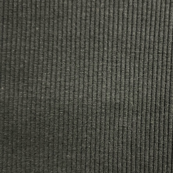 Express Black Ribbed 3/4 sleeve Crop Top - Picture 6 of 6